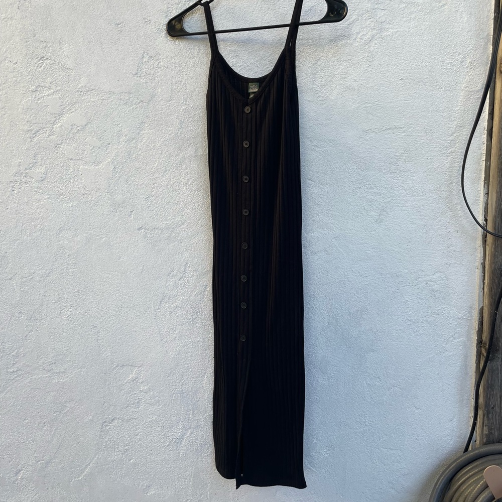 RIBBED MIDI DRESS
